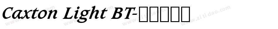 Caxton Light BT字体转换